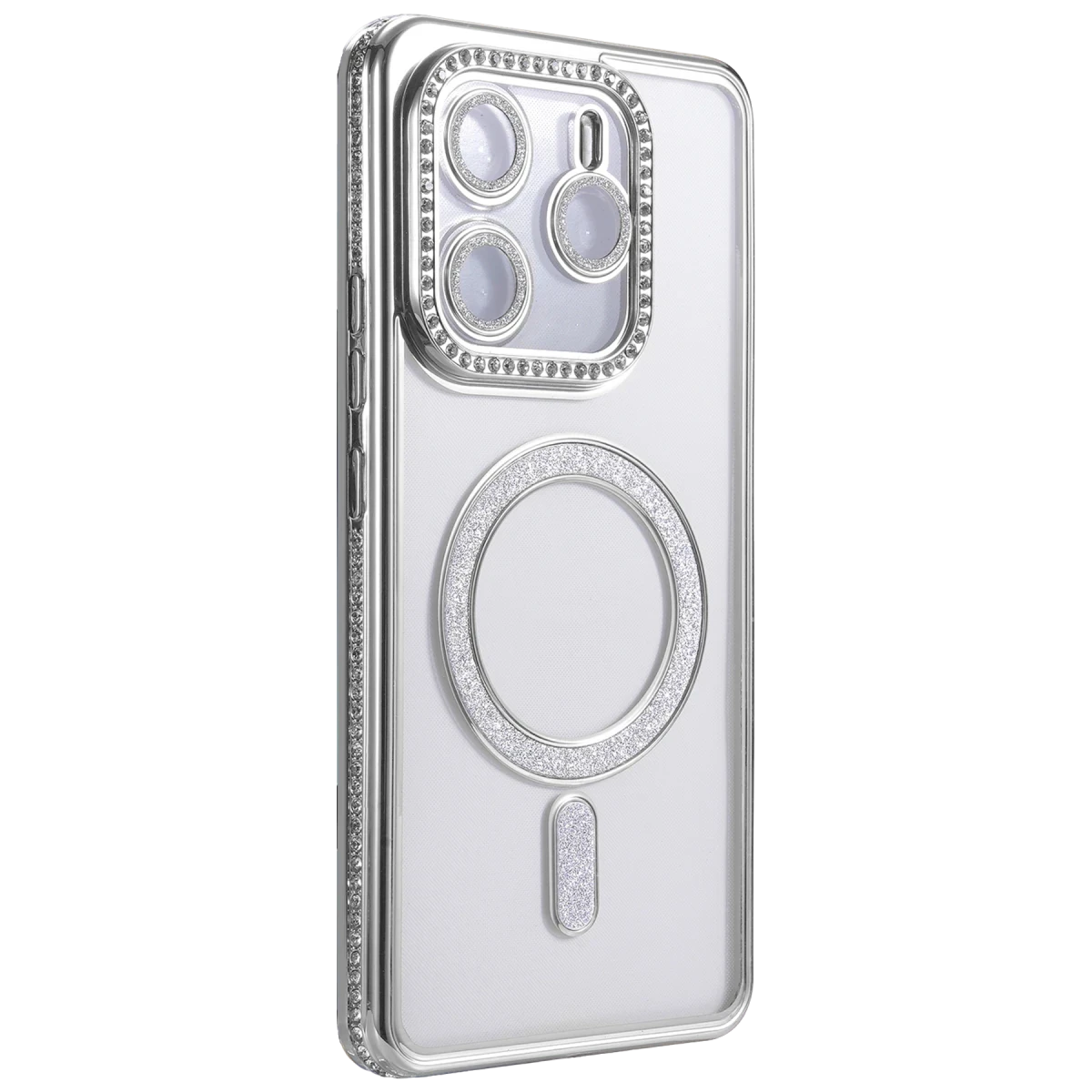 Xiaomi Redmi Note 14 4G Joke Simli Magneticsafe Kılıf - Gümüş
