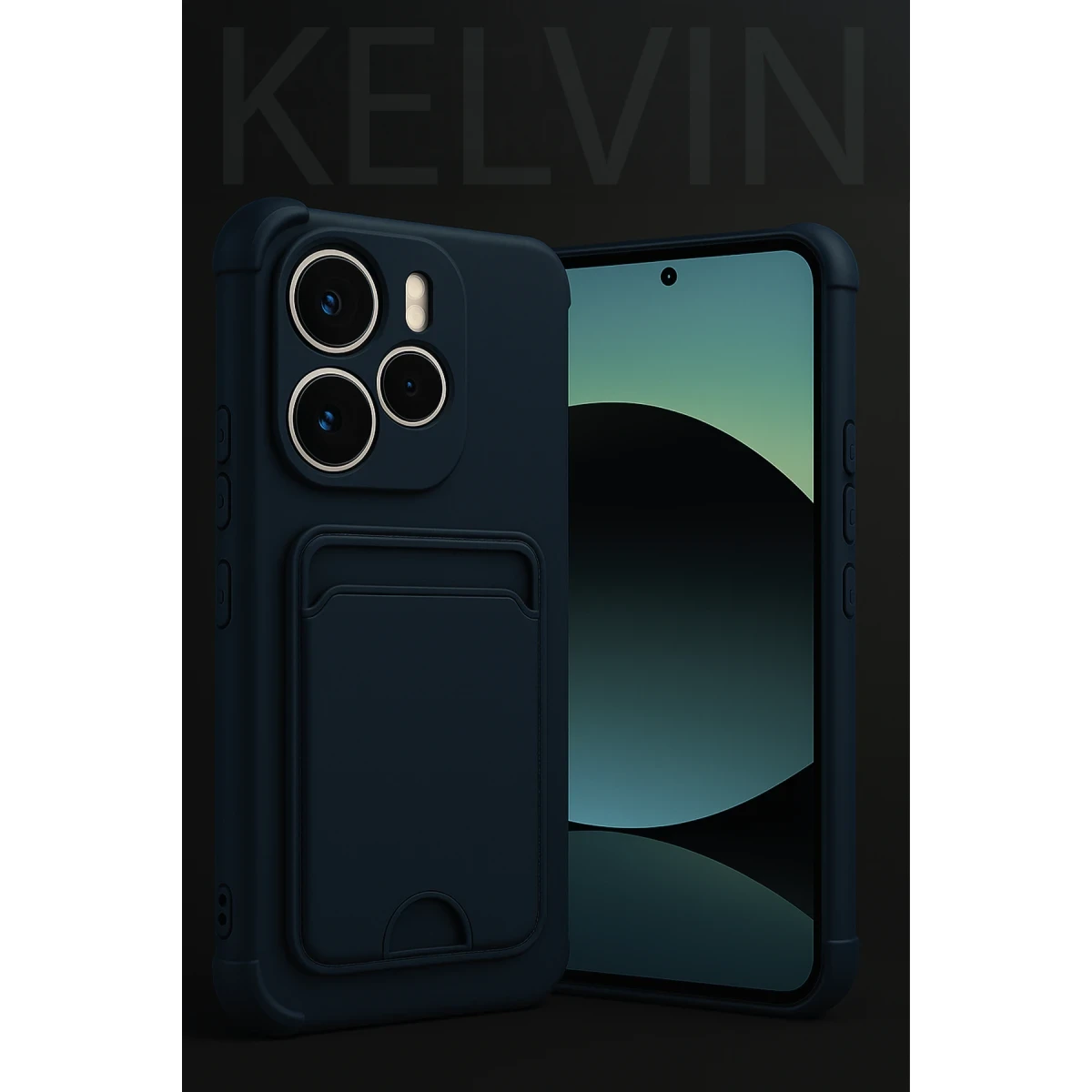 Xiaomi Redmi Note 14 4G Kelvin Kartvizitli Silikon - Siyah