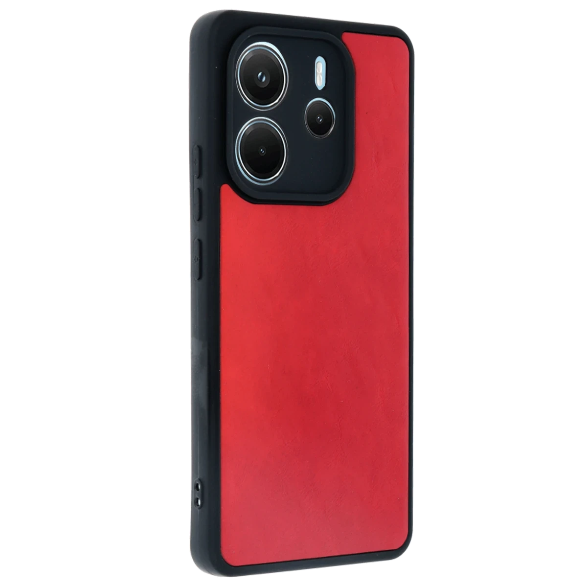 Xiaomi Redmi Note 14 4G Kılıf Aras Deri Kapak - Kırmızı