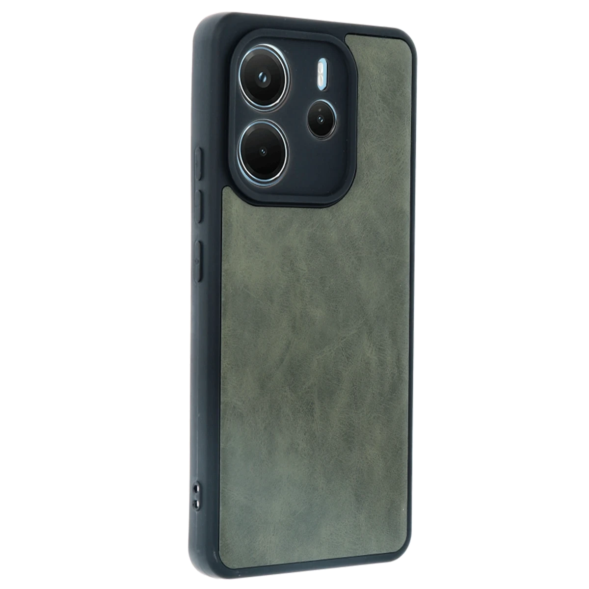 Xiaomi Redmi Note 14 4G Kılıf Aras Deri Kapak - Koyu Yeşil