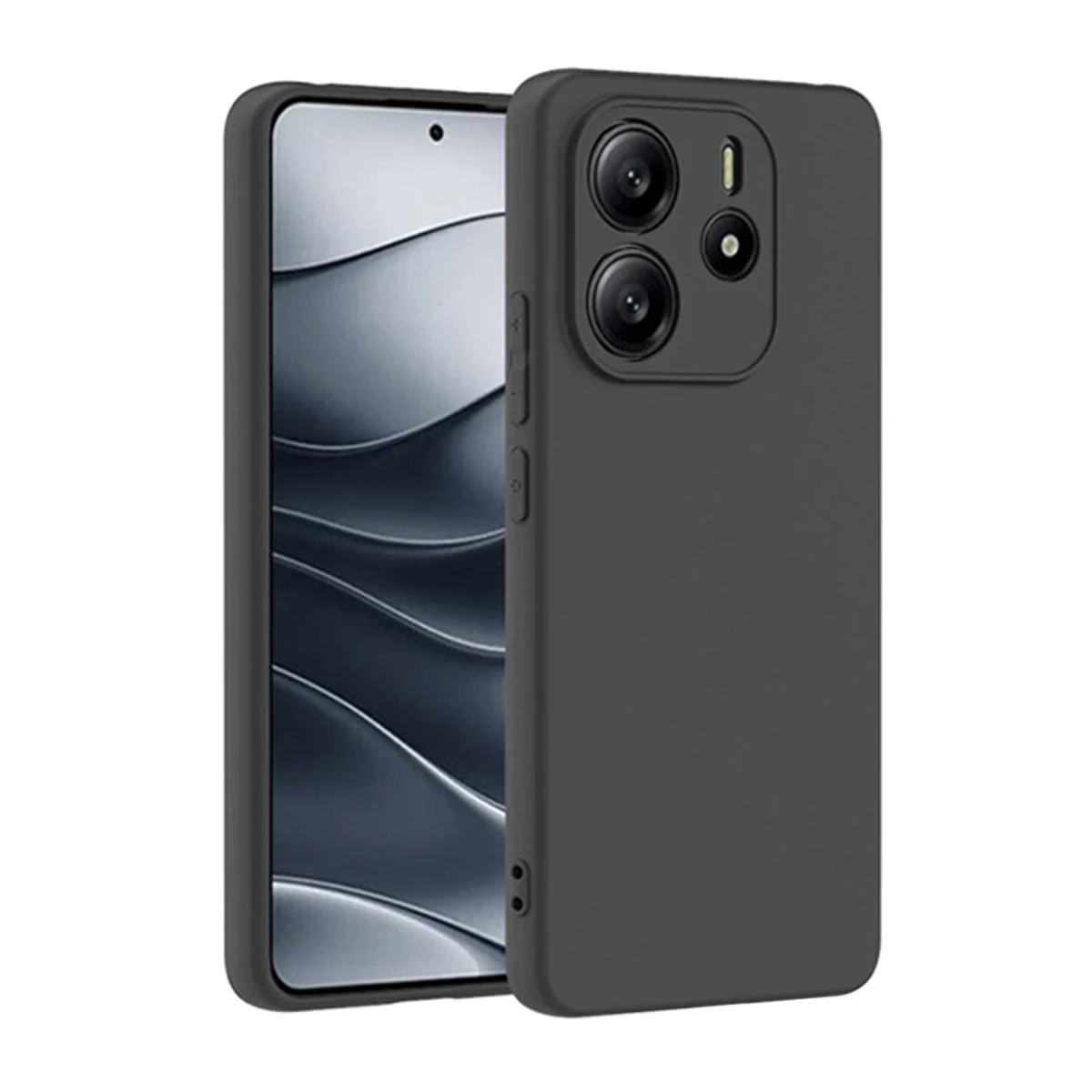 Xiaomi Redmi Note 14 4G Kılıf First Silikon - Siyah