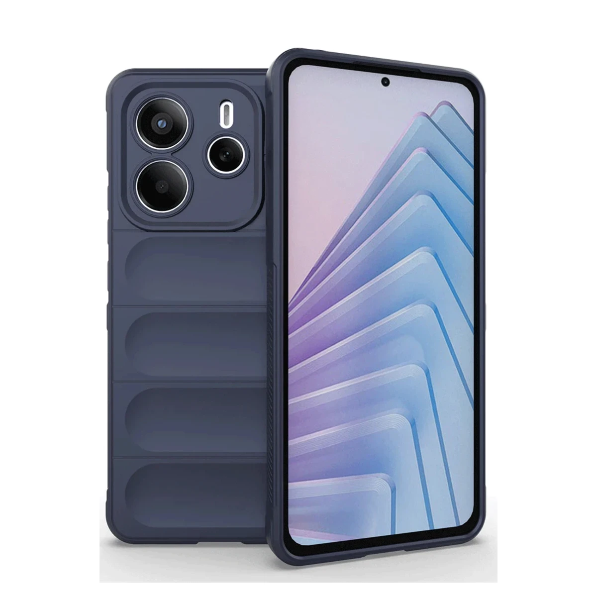 Xiaomi Redmi Note 14 4G Kılıf Optimum Silikon - Lacivert
