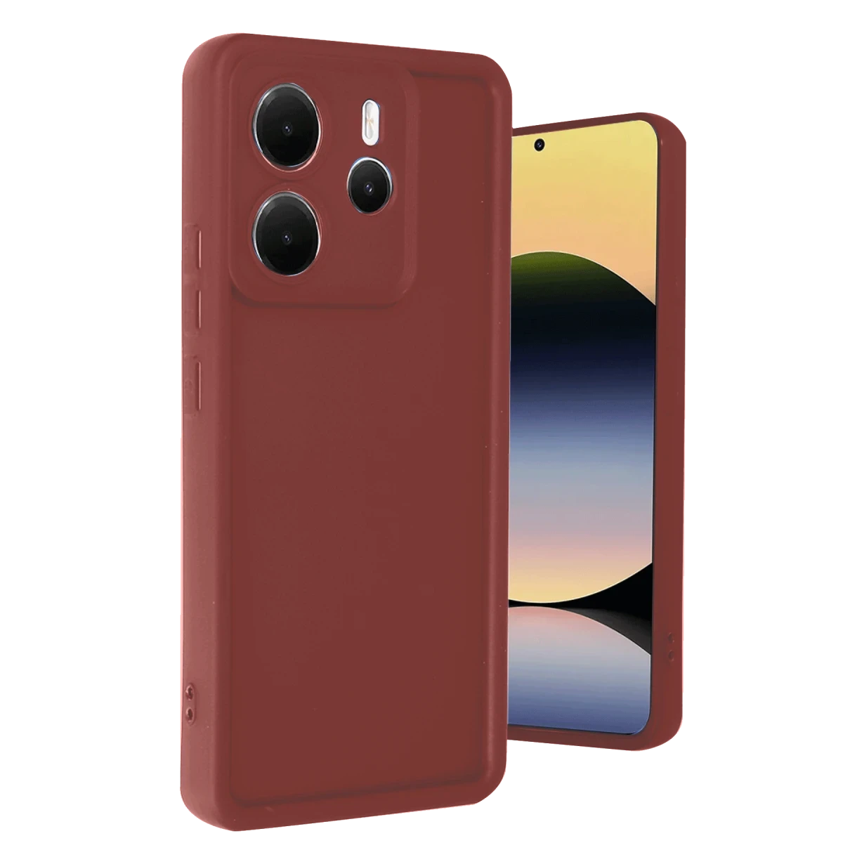 Xiaomi Redmi Note 14 4G Kılıf Viera Silikon - Bordo