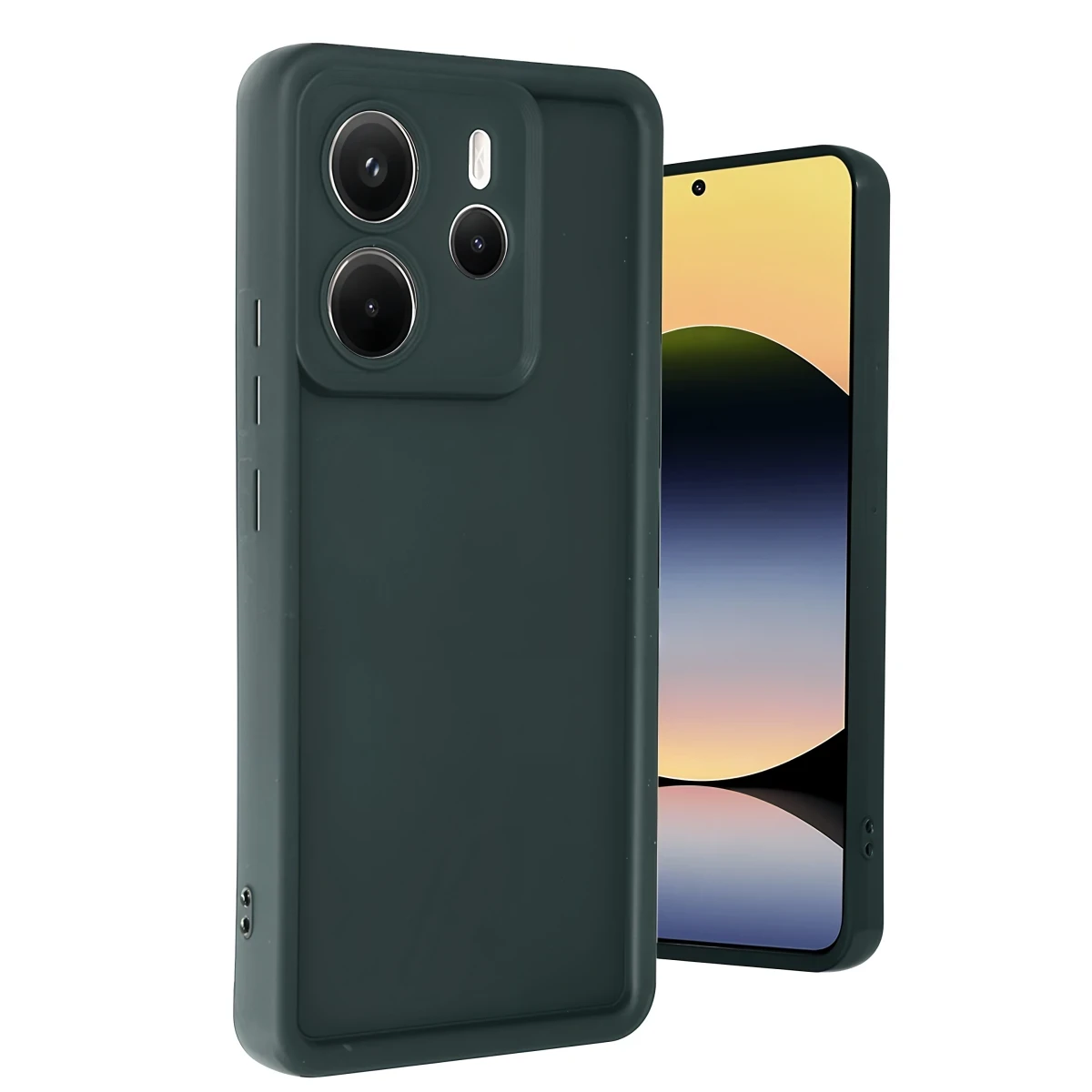 Xiaomi Redmi Note 14 4G Kılıf Viera Silikon - Koyu Yeşil