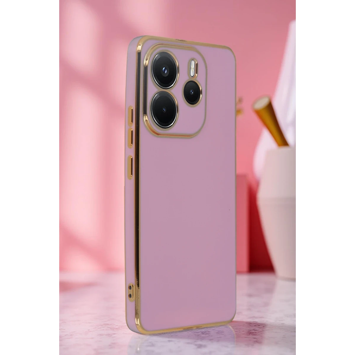 Xiaomi Redmi Note 14 4G Kılıf Volet Silikon - Mor