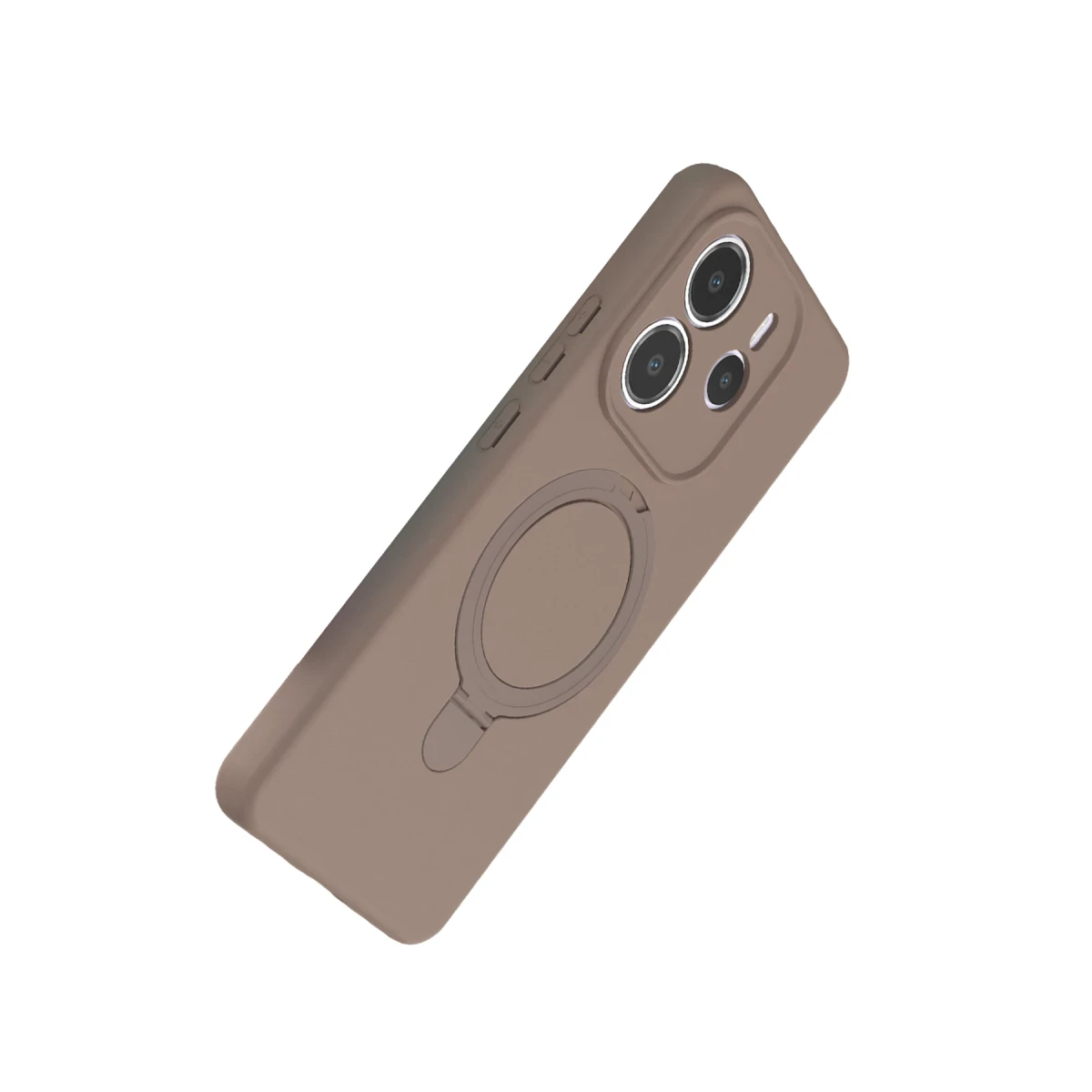 Xiaomi Redmi Note 14 4G Regal Magsafe Standlı Kapak - Çöl Titanyum