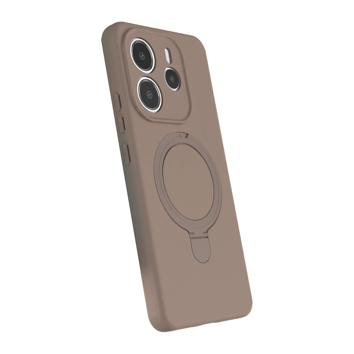 Xiaomi Redmi Note 14 4G Regal Magsafe Standlı Kapak - Çöl Titanyum