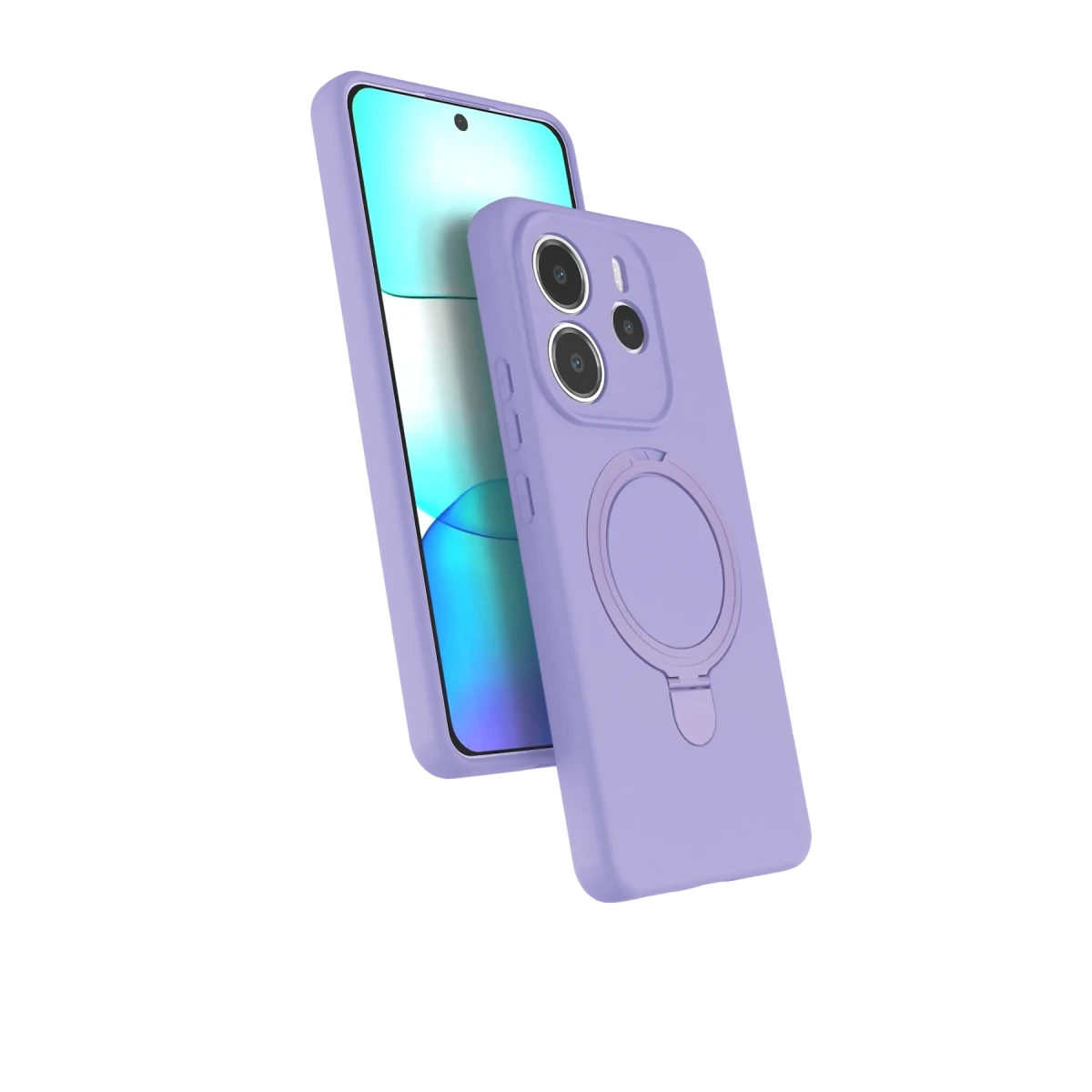 Xiaomi Redmi Note 14 4G Regal Magsafe Standlı Kapak - Lila