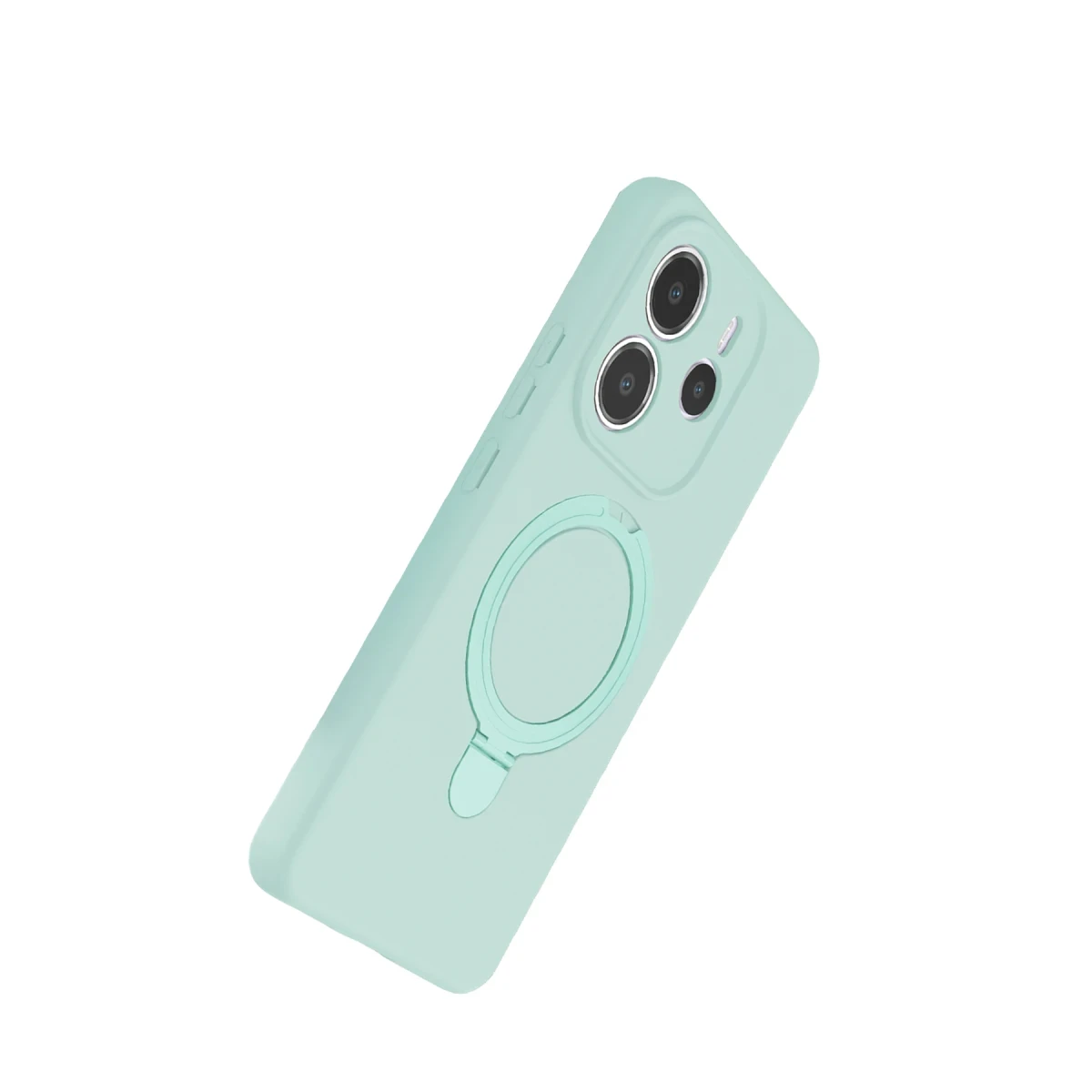 Xiaomi Redmi Note 14 4G Regal Magsafe Standlı Kapak - Su Yeşili