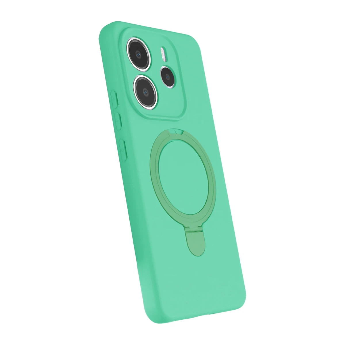 Xiaomi Redmi Note 14 4G Regal Magsafe Standlı Kapak - Yeşil