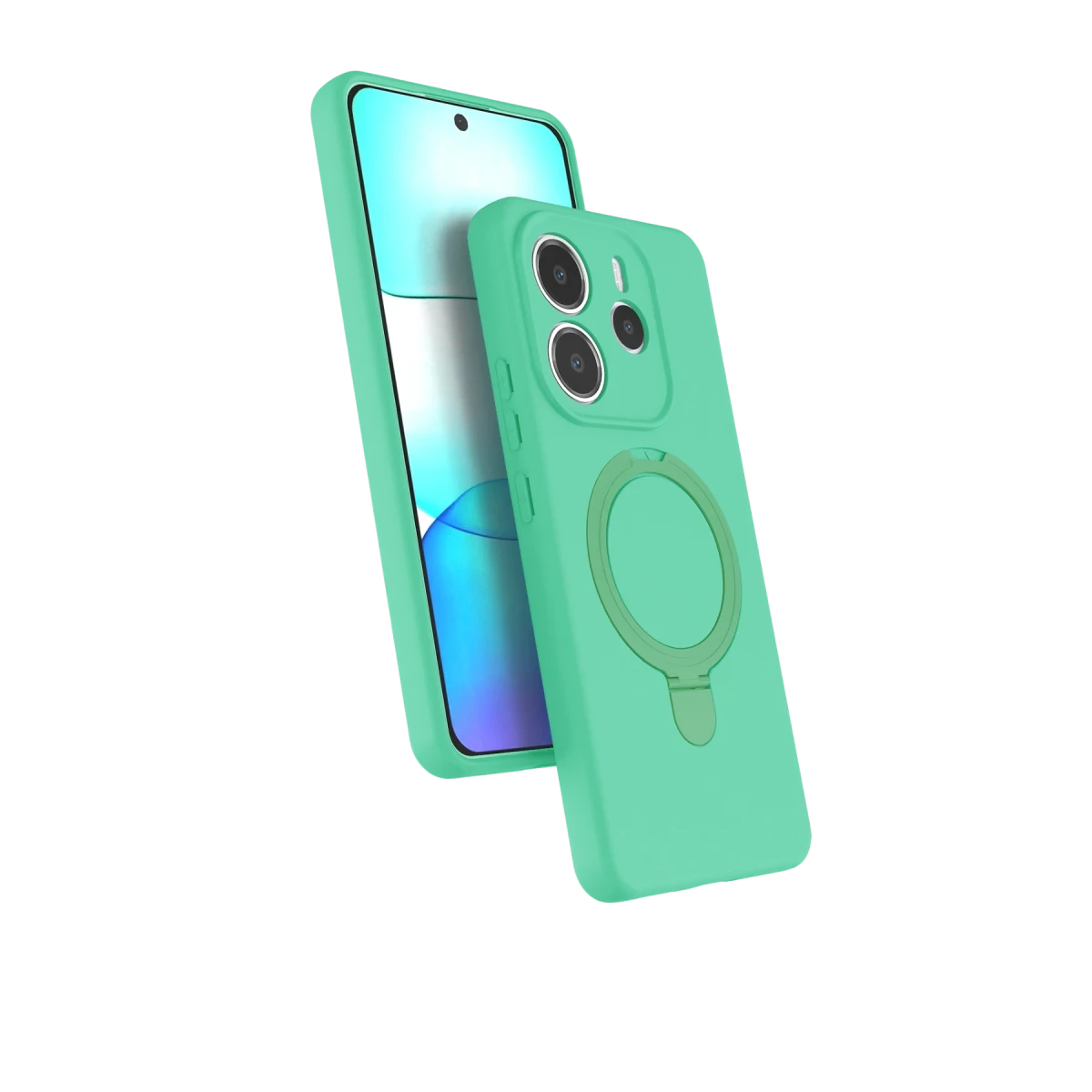 Xiaomi Redmi Note 14 4G Regal Magsafe Standlı Kapak - Yeşil