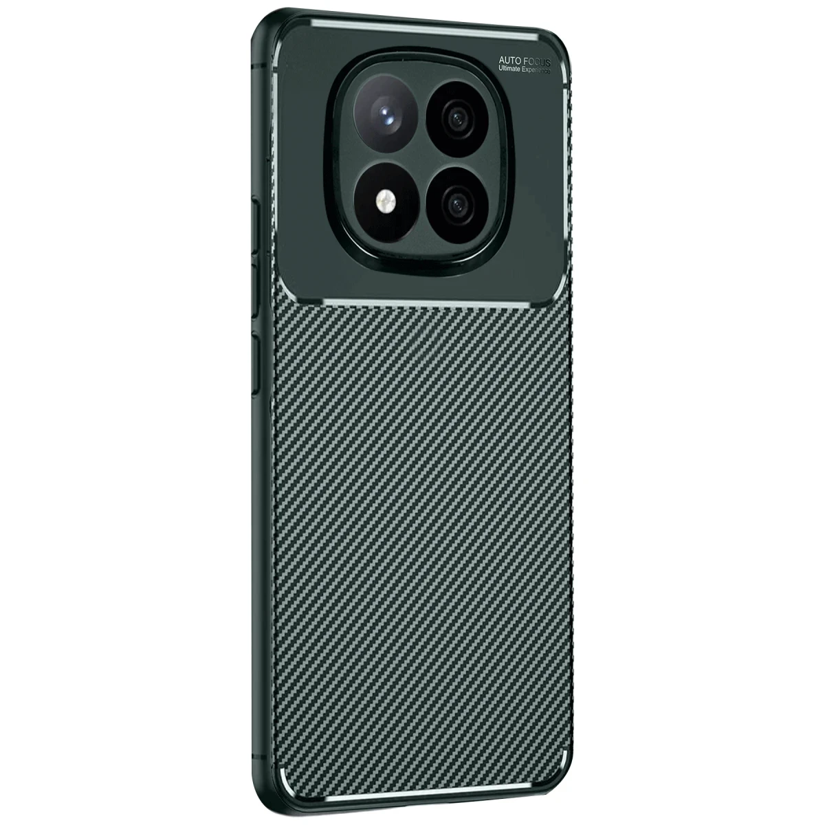 Xiaomi Redmi Note 14 Pro 4G Kılıf Auto Focus Karbon Kapak - Koyu Yeşil