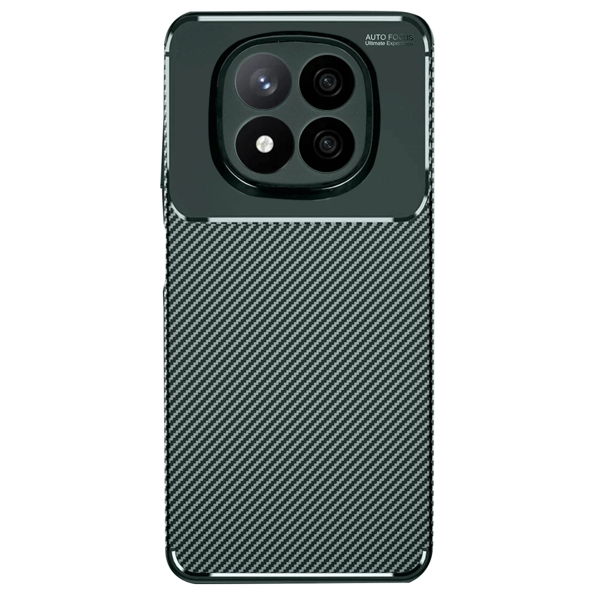 Xiaomi Redmi Note 14 Pro 4G Kılıf Auto Focus Karbon Kapak - Koyu Yeşil