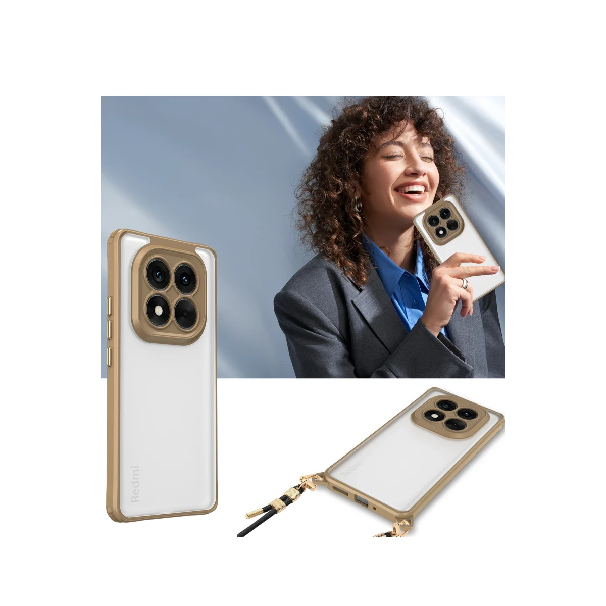 Xiaomi Redmi Note 14 Pro 4G Kılıf Penta Silikon Kılıf - Şeffaf