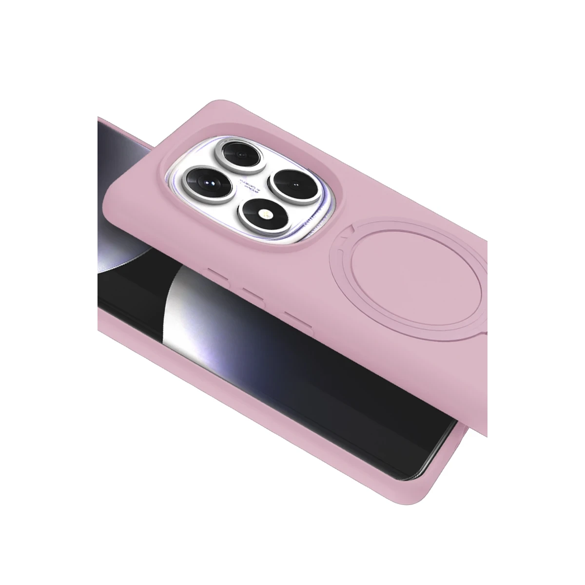 Xiaomi Redmi Note 14 Pro 4G Regal Magsafe Standlı Kapak - Açık Pembe