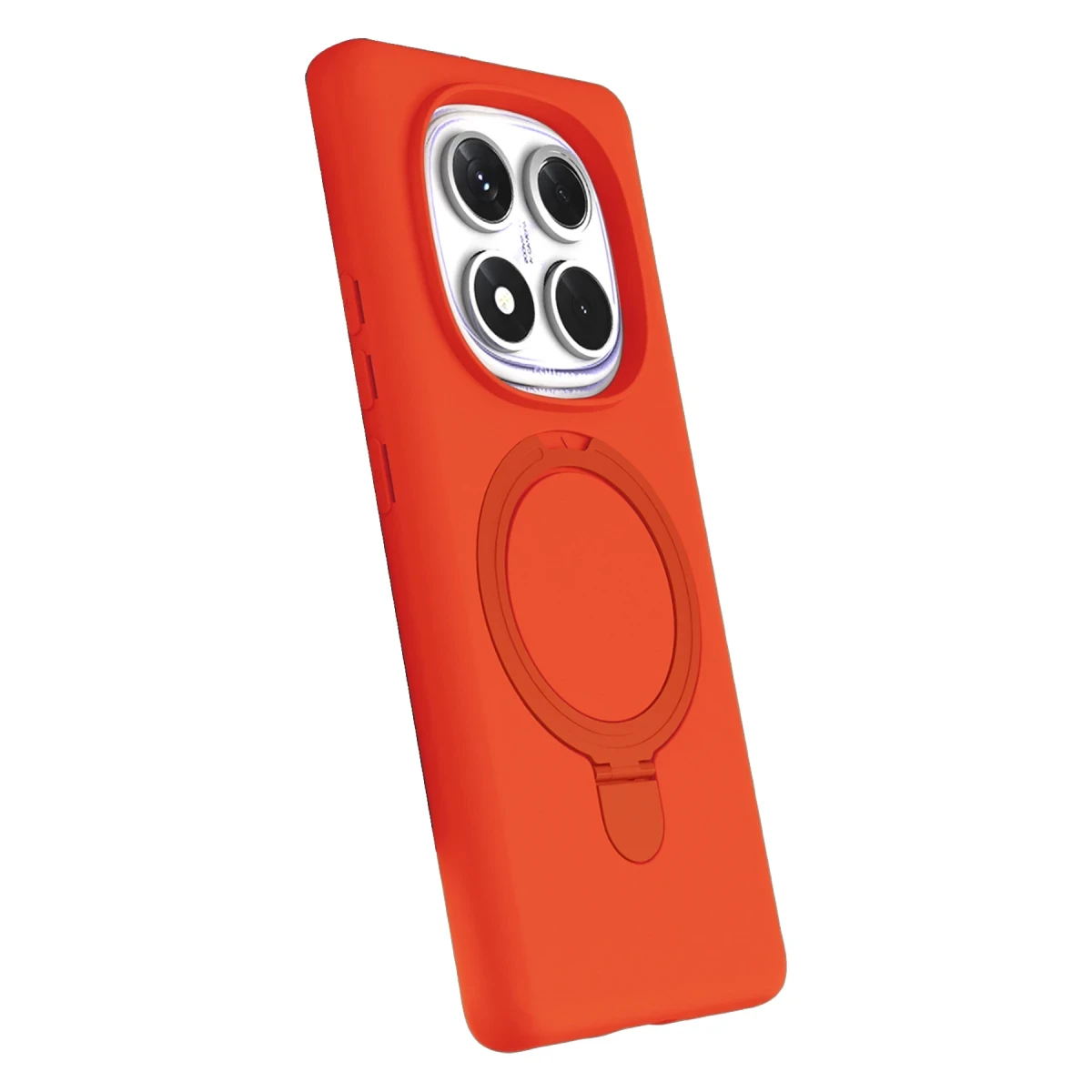 Xiaomi Redmi Note 14 Pro 4G Regal Magsafe Standlı Kapak - Turuncu