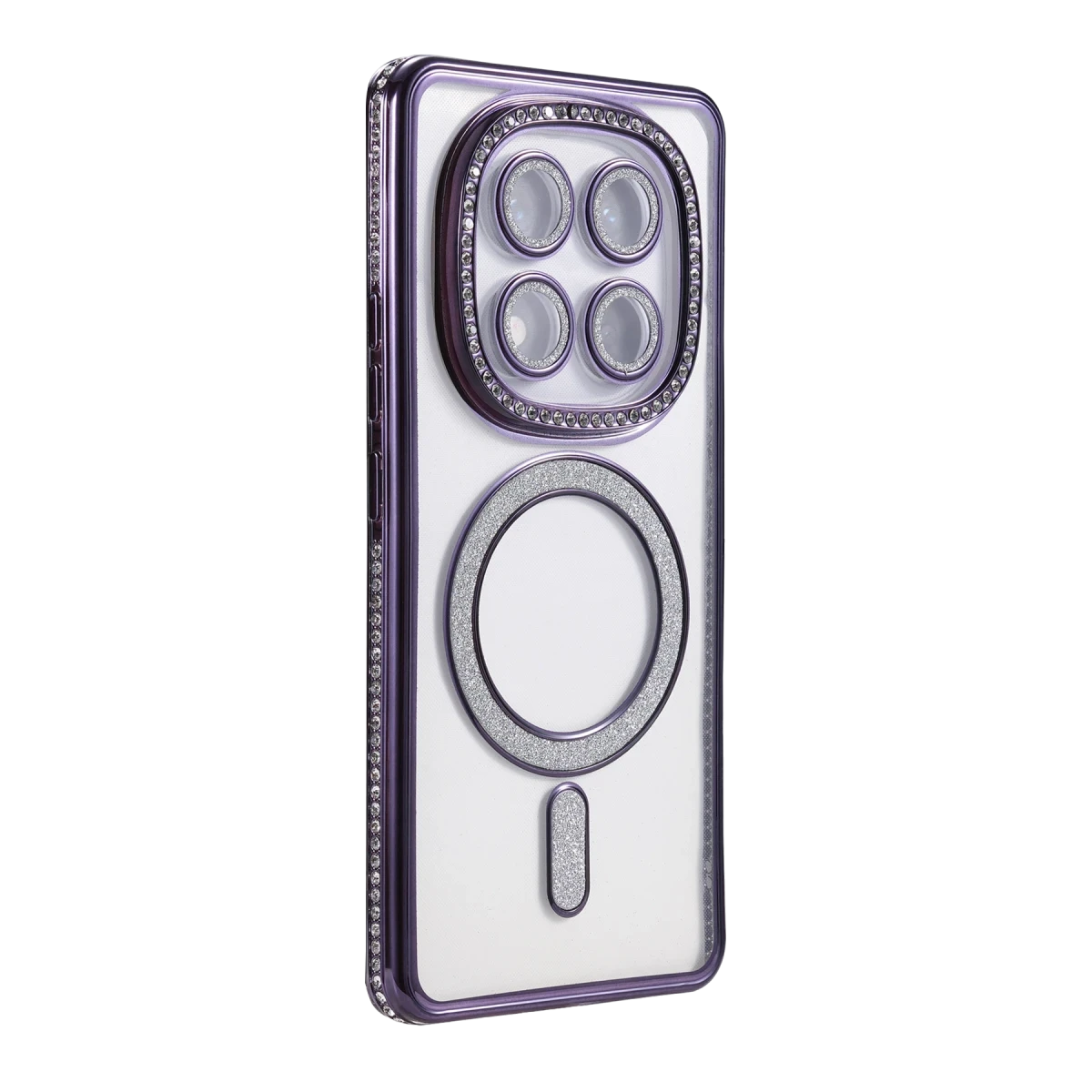 Xiaomi Redmi Note 14 Pro 5G Joke Simli Magneticsafe Kılıf - Derin Mor