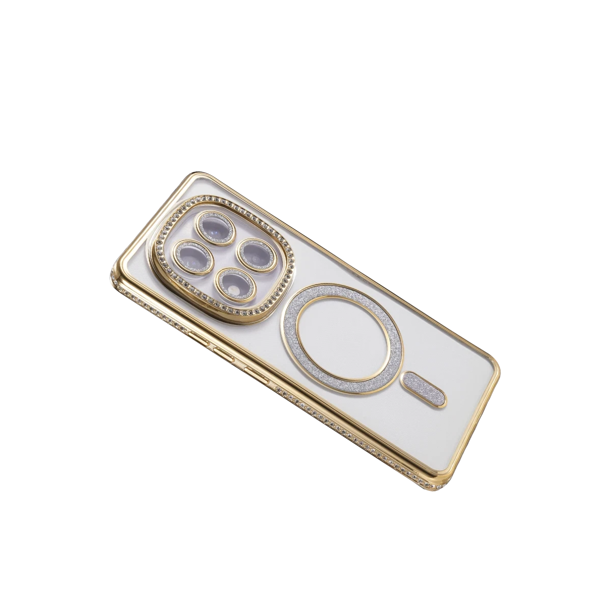 Xiaomi Redmi Note 14 Pro 5G Joke Simli Magneticsafe Kılıf - Gold