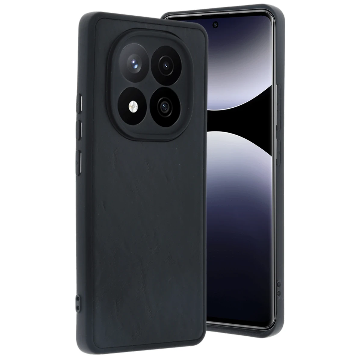 Xiaomi Redmi Note 14 Pro 5G Kılıf Aras Deri Kapak - Siyah