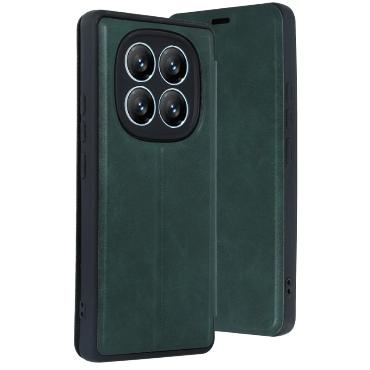 Xiaomi Redmi Note 14 Pro 5G Kılıf Flip Cover - Koyu Yeşil