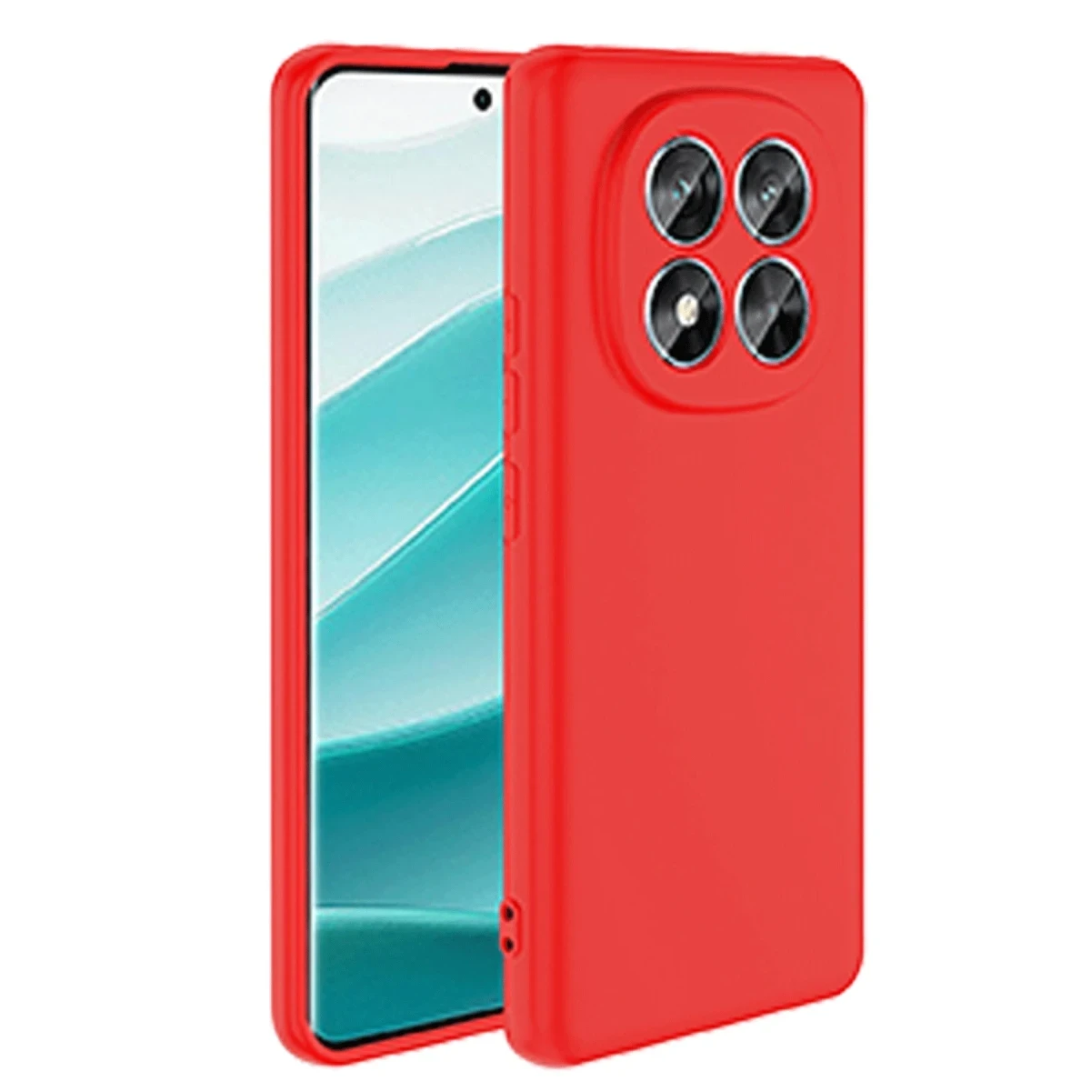 Xiaomi Redmi Note 14 Pro 5G Kılıf Nano içi Kadife Silikon - Kırmızı