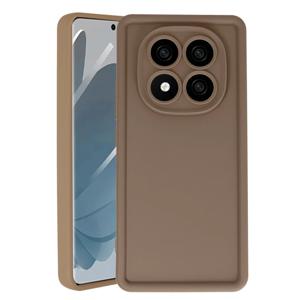 Xiaomi Redmi Note 14 Pro 5G Kılıf Viera Silikon - Kahverengi