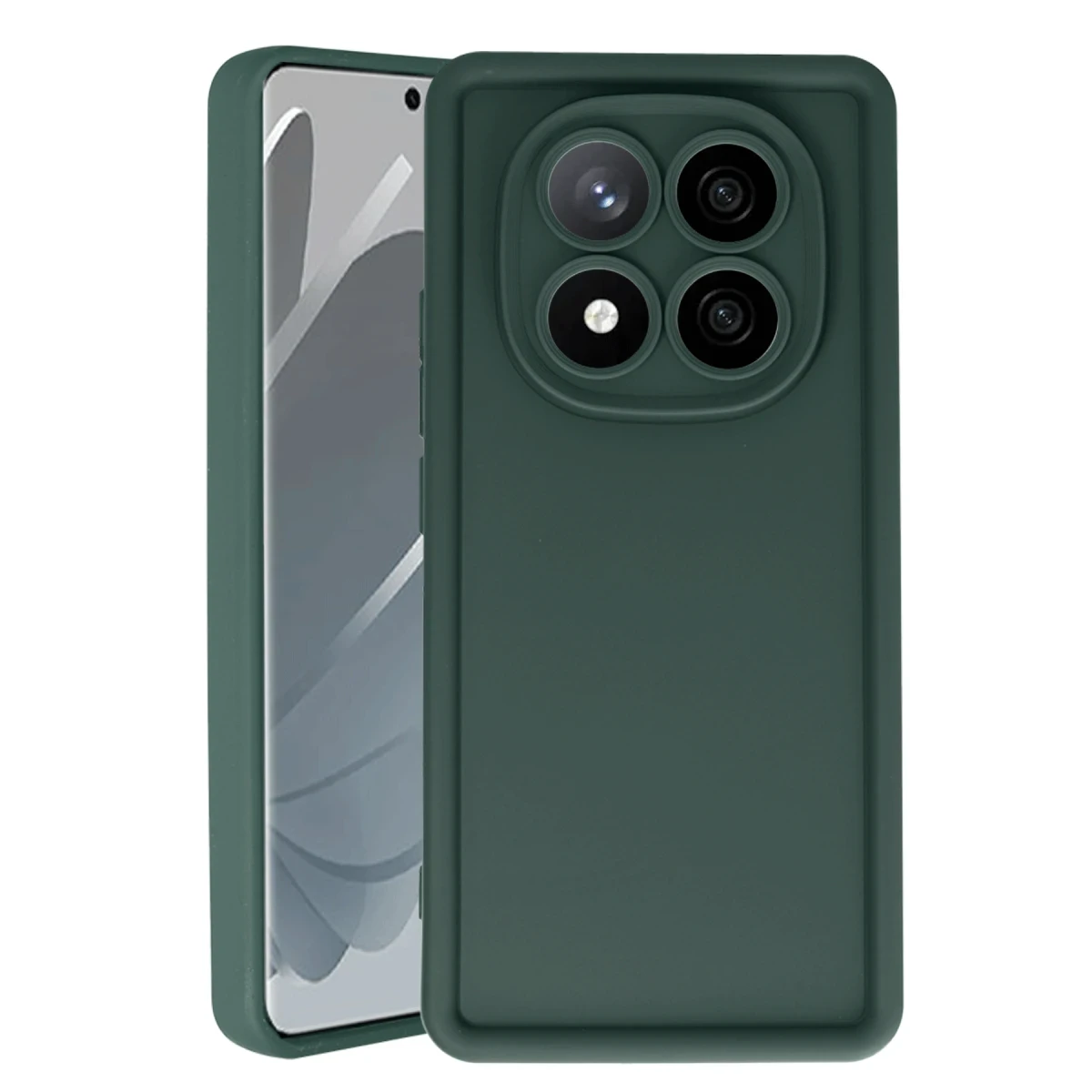 Xiaomi Redmi Note 14 Pro 5G Kılıf Viera Silikon - Koyu Yeşil