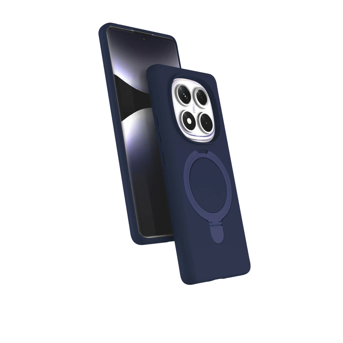 Xiaomi Redmi Note 14 Pro 5G Regal Magsafe Standlı Kapak - Lacivert