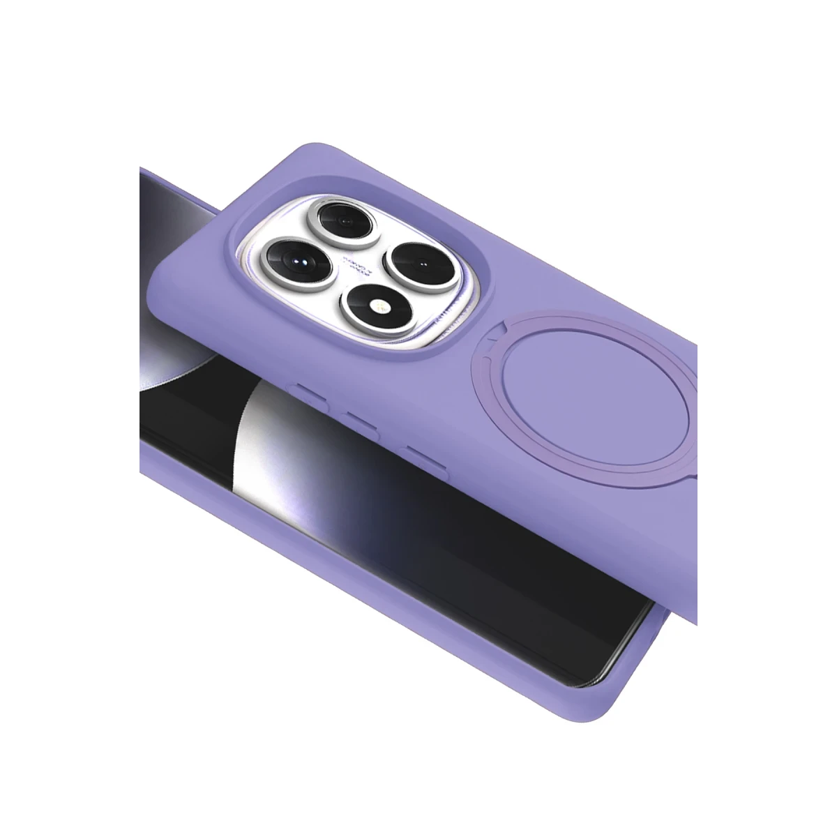 Xiaomi Redmi Note 14 Pro 5G Regal Magsafe Standlı Kapak - Lila