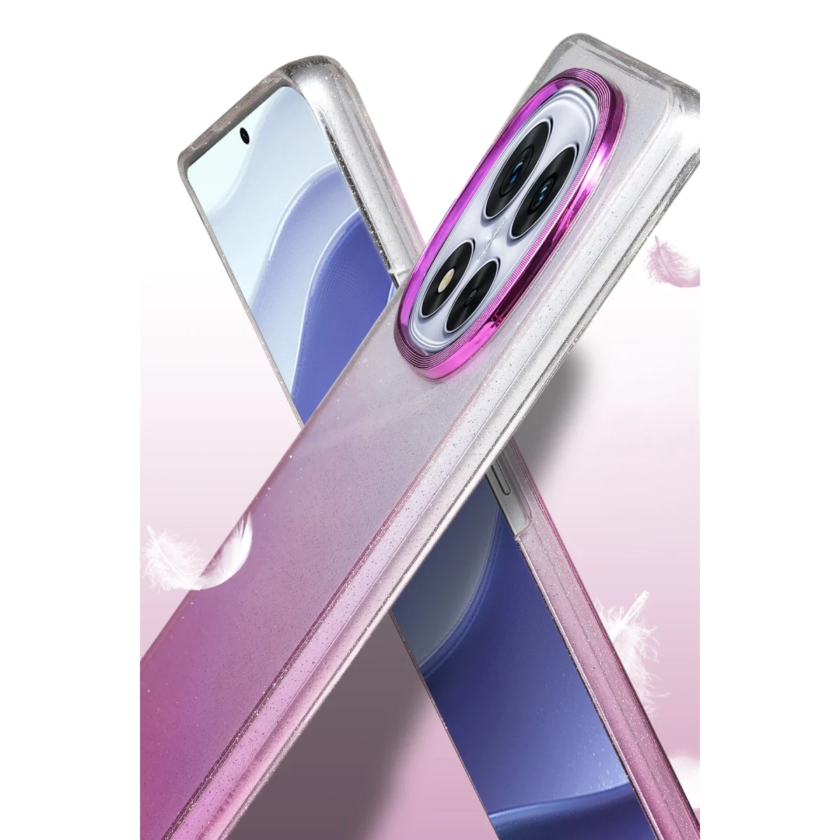 Xiaomi Redmi Note 14 Pro Plus Glossy Kapak - Mavi