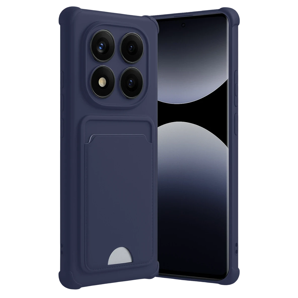 Xiaomi Redmi Note 14 Pro Plus Kelvin Kartvizitli Silikon - Lacivert