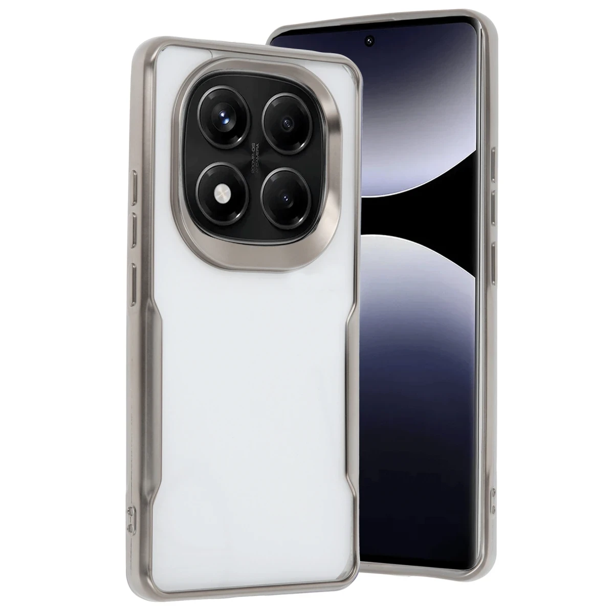 Xiaomi Redmi Note 14 Pro Plus Kılıf Boyi Silikon Kapak - Titan Gri