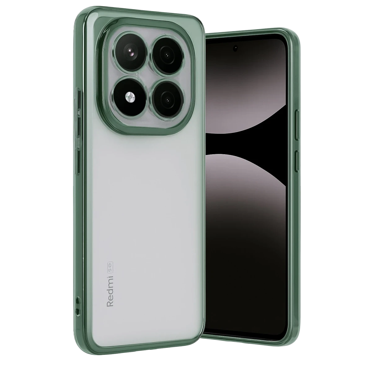 Xiaomi Redmi Note 14 Pro Plus Kılıf Razer Lensli Silikon - Yeşil
