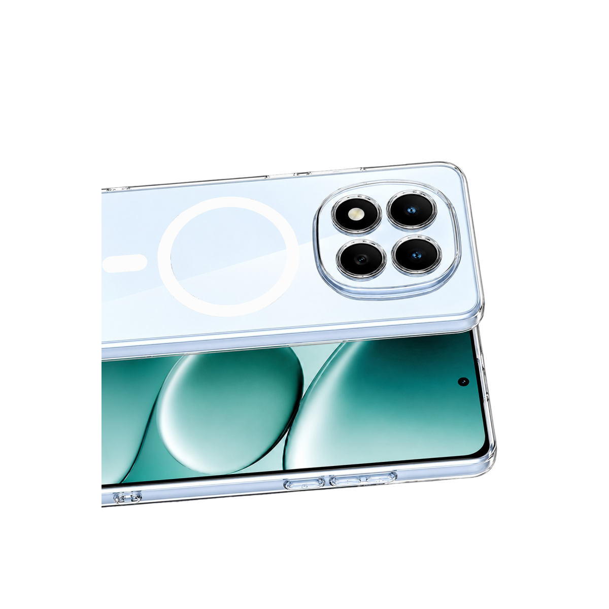 Xiaomi Redmi Note 15 4G Combo Sert Şeffaf Magsafe Kapak - Şeffaf