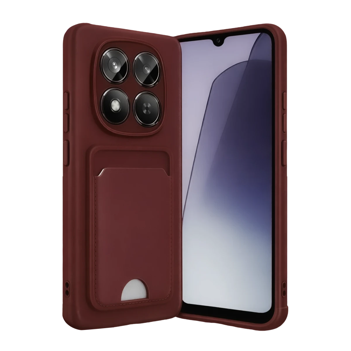 Xiaomi Redmi Note 15 4G Kelvin Kartvizitli Silikon - Bordo