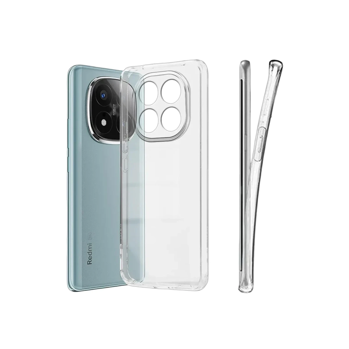 Xiaomi Redmi Note 15 4G Lüx Şeffaf Silikon - Şeffaf