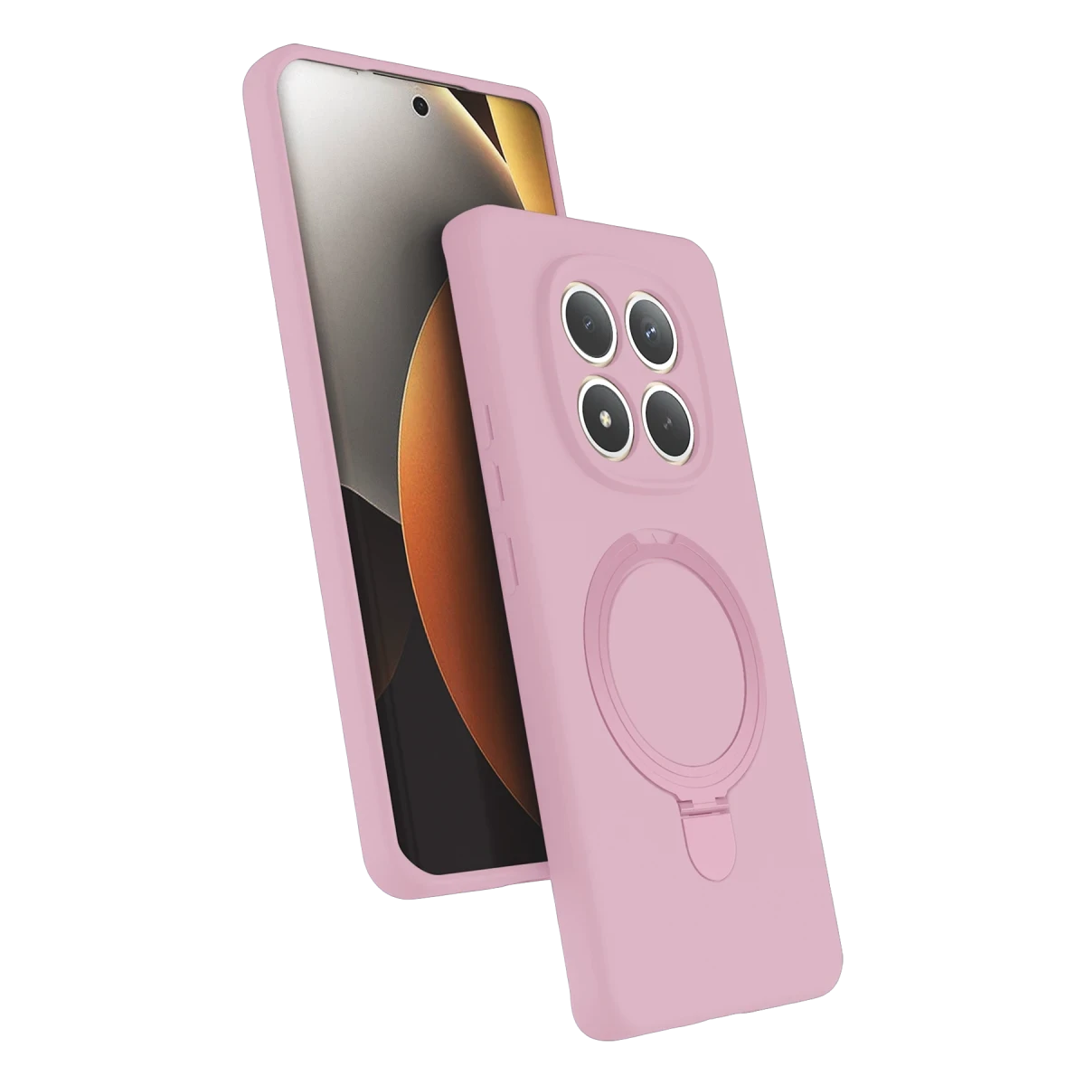 Xiaomi Redmi Note 15 4G Regal Magsafe Standlı Kapak - Açık Pembe