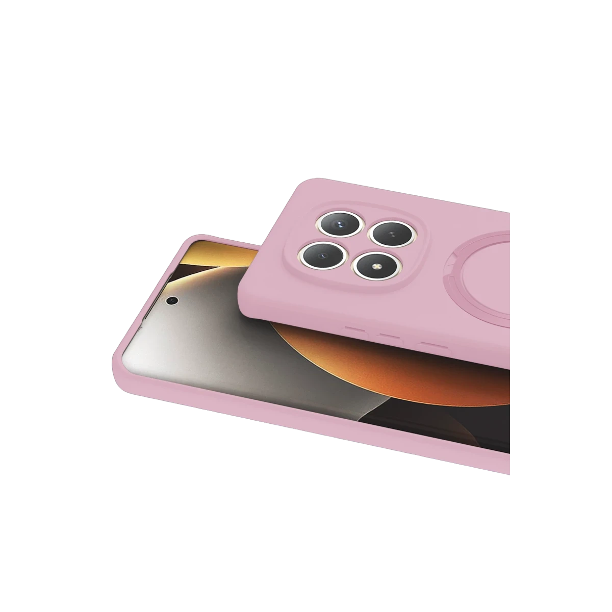 Xiaomi Redmi Note 15 4G Regal Magsafe Standlı Kapak - Açık Pembe