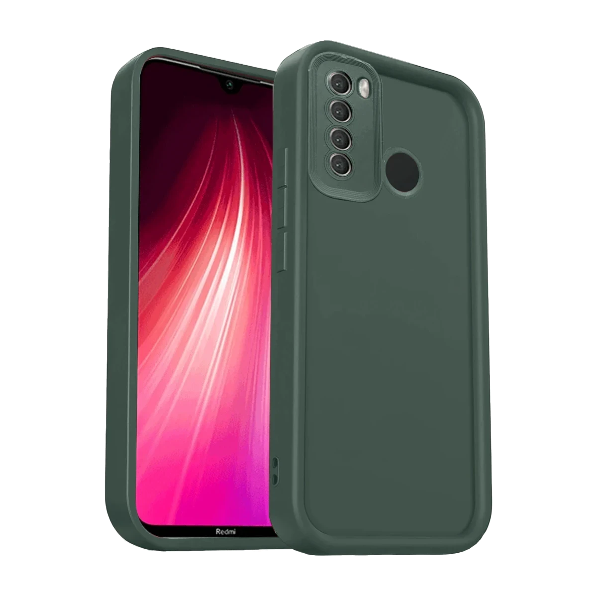Xiaomi Redmi Note 8 Kılıf Viera Silikon - Koyu Yeşil