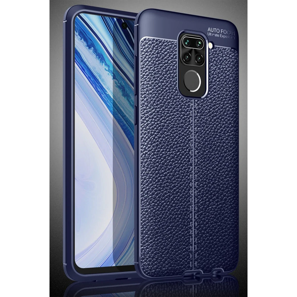 Xiaomi Redmi Note 9 Kılıf Auto Focus Kapak - Lacivert