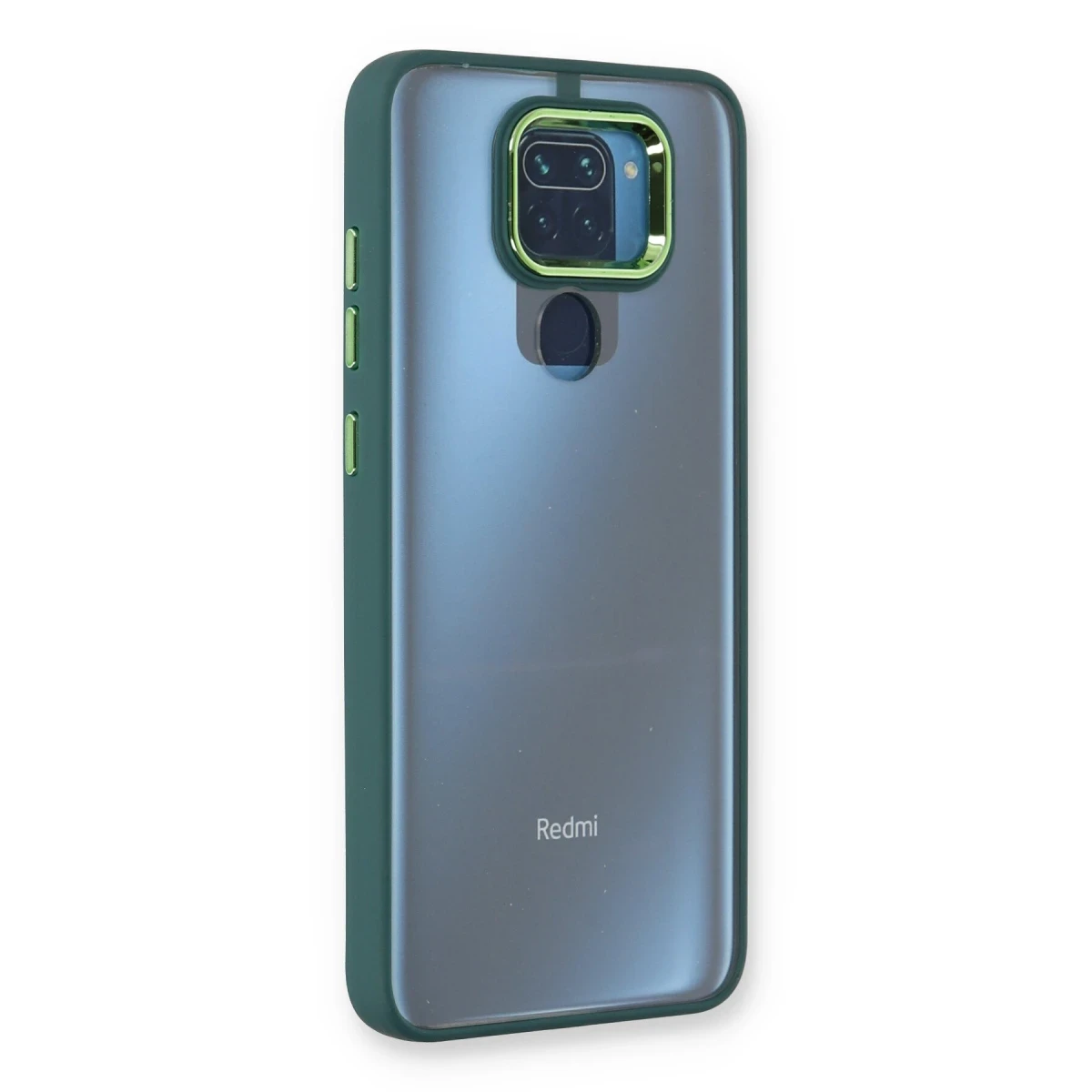 Xiaomi Redmi Note 9 Kılıf Dora Kapak - Haki Yeşil