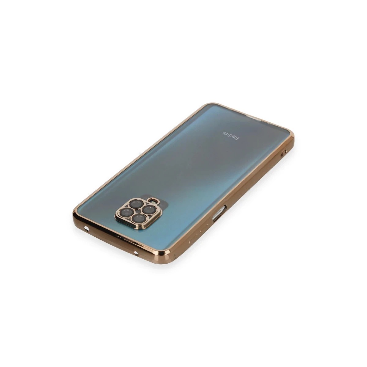Xiaomi Redmi Note 9 Pro Kılıf Razer Lensli Silikon - Gold