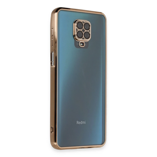 Xiaomi Redmi Note 9 Pro Kılıf Razer Lensli Silikon - Gold