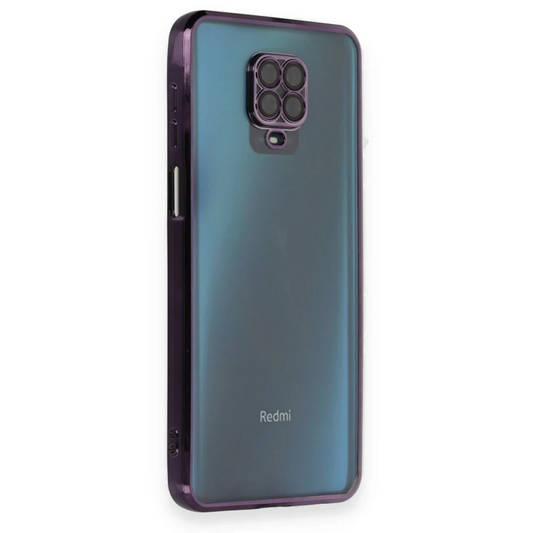 Xiaomi Redmi Note 9 Pro Kılıf Razer Lensli Silikon - Mor