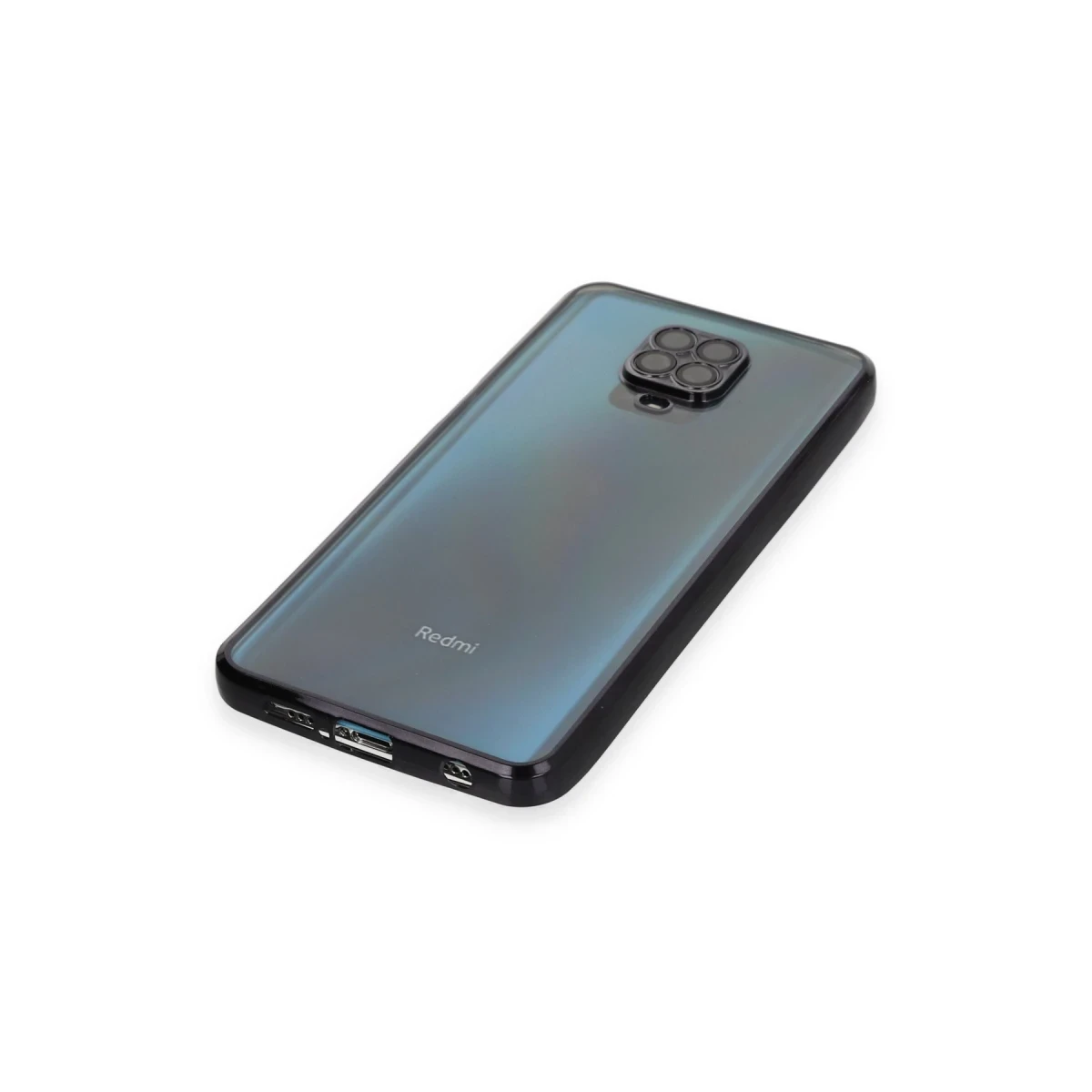 Xiaomi Redmi Note 9 Pro Kılıf Razer Lensli Silikon - Siyah