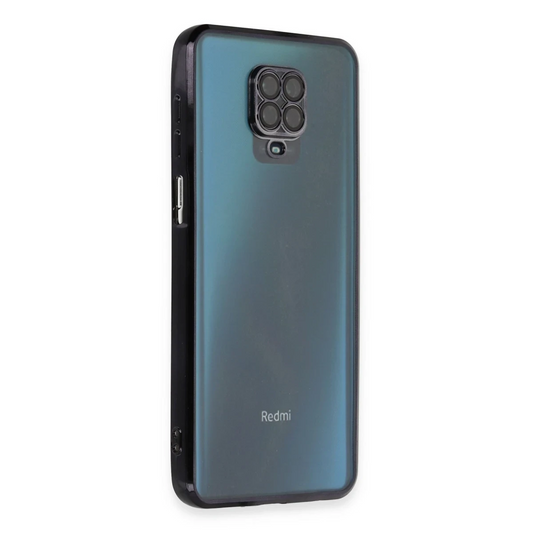 Xiaomi Redmi Note 9 Pro Kılıf Razer Lensli Silikon - Siyah