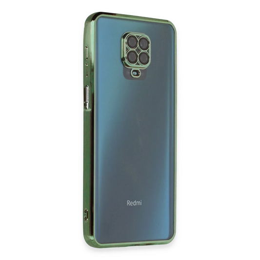 Xiaomi Redmi Note 9 Pro Kılıf Razer Lensli Silikon - Yeşil