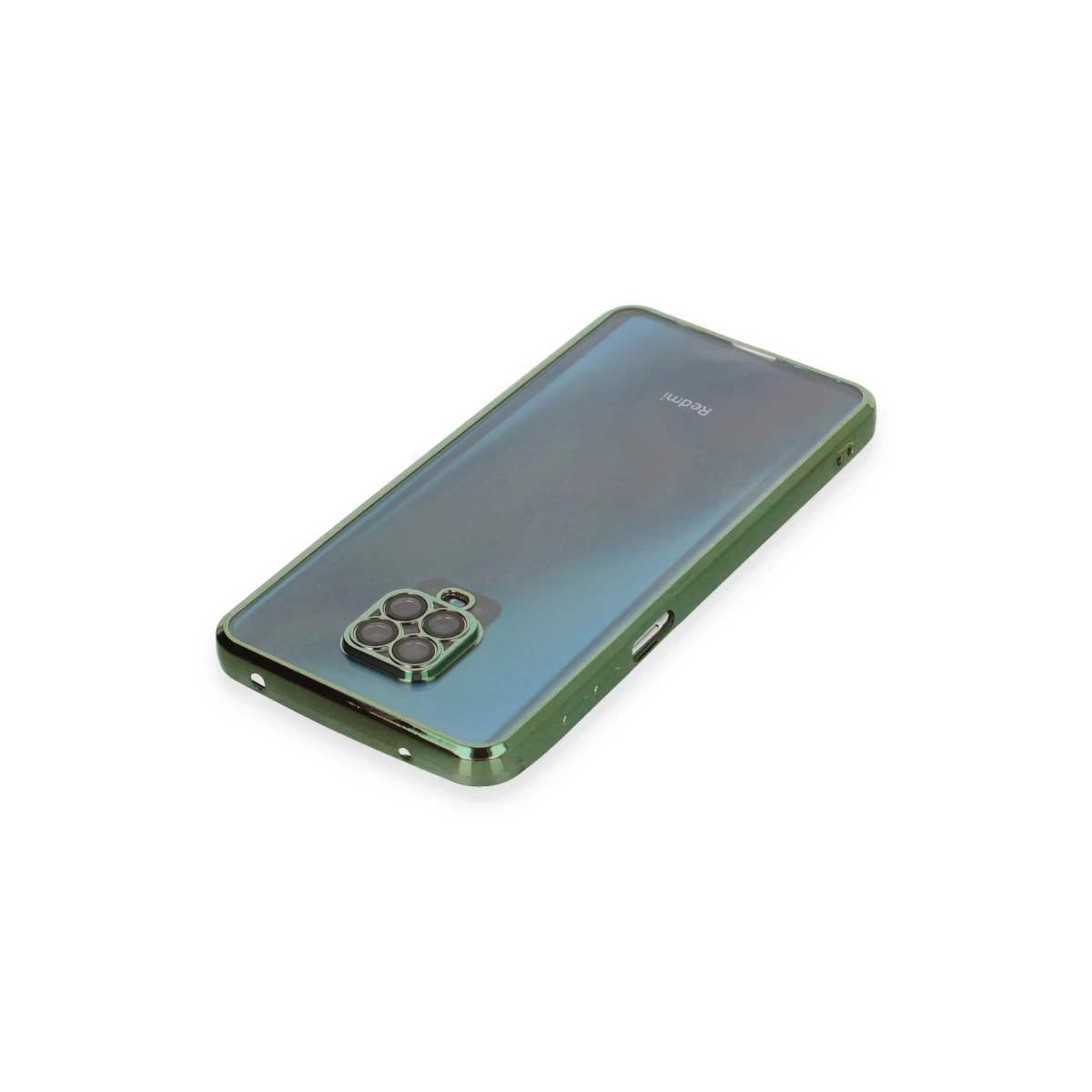 Xiaomi Redmi Note 9 Pro Kılıf Razer Lensli Silikon - Yeşil