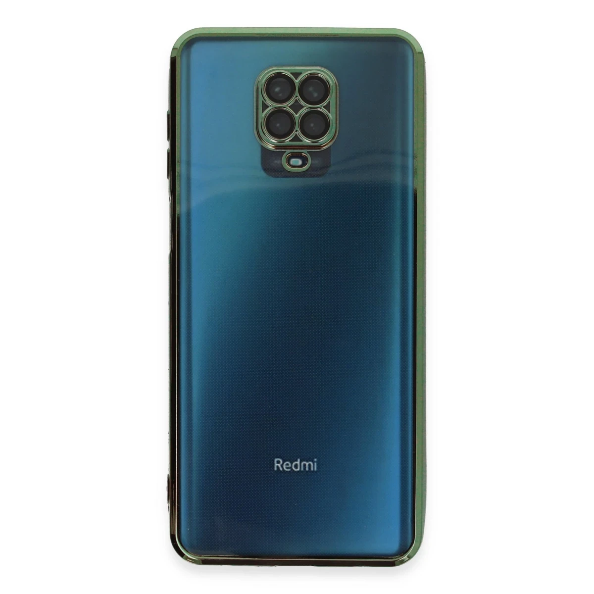 Xiaomi Redmi Note 9 Pro Kılıf Razer Lensli Silikon - Yeşil