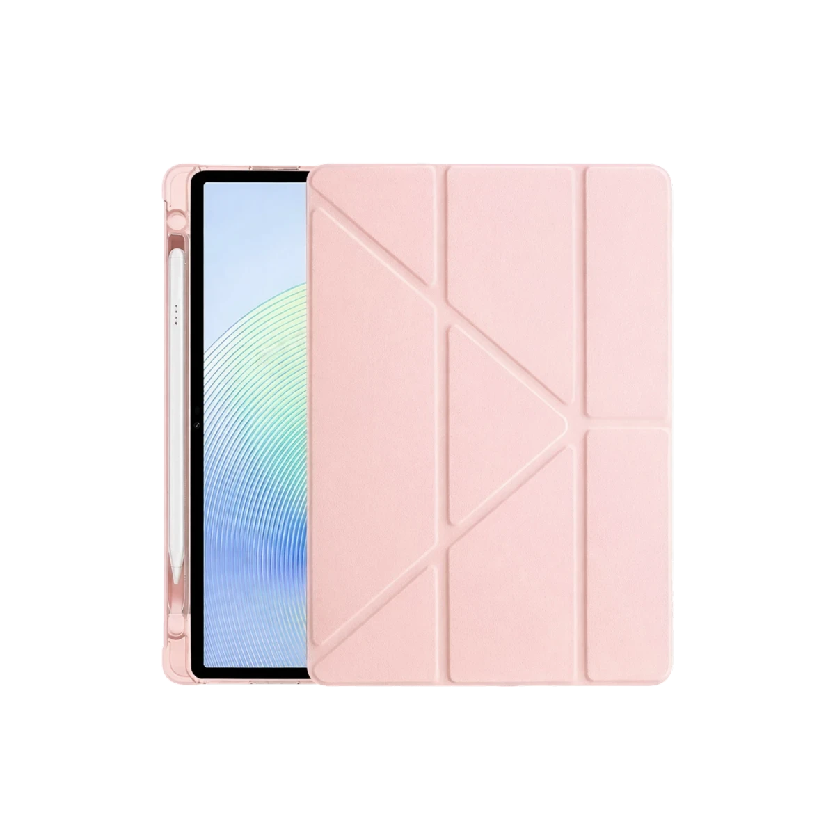 Xiaomi Redmi Pad 2 Kalemlikli Mars Tablet Kılıfı - Rose Gold